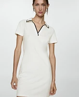 Mango Women's Polo Neck Dress