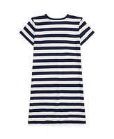 Polo Ralph Lauren Big Girls Striped Cotton Jersey Tee Dress