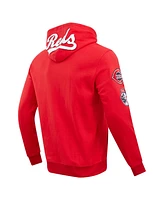 Pro Standard Men's Red Cincinnati Reds Team Logo Pullover Hoodie