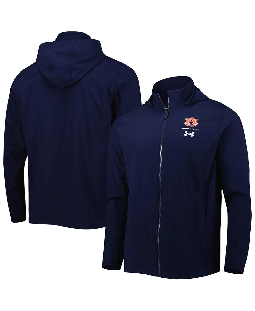 Under Armour Men's Navy Auburn Tigers Squad 3.0 Full-Zip Jacket