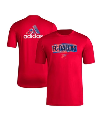 Adidas Men's Red Fc Dallas Local Pop Aeroready T-Shirt