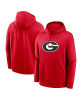 Nike Men's Red Georgia Bulldogs Primetime Evergreen Club Fleece Pullover Hoodie