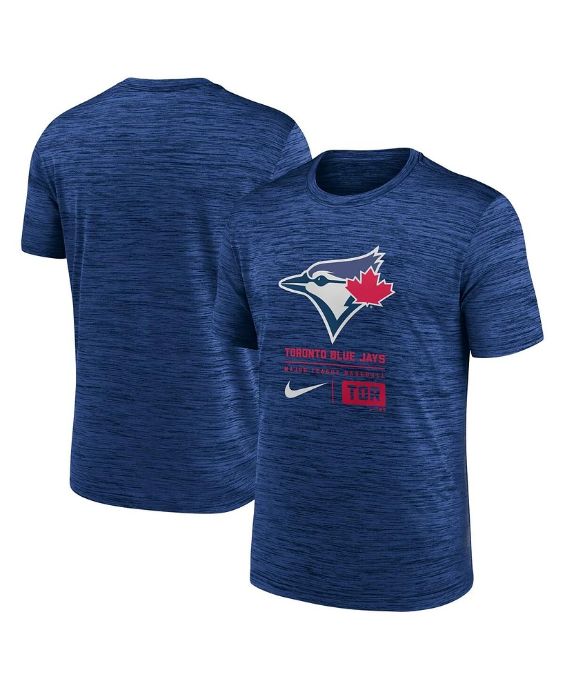 Nike Men's Royal Toronto Blue Jays Large Logo Velocity T-Shirt