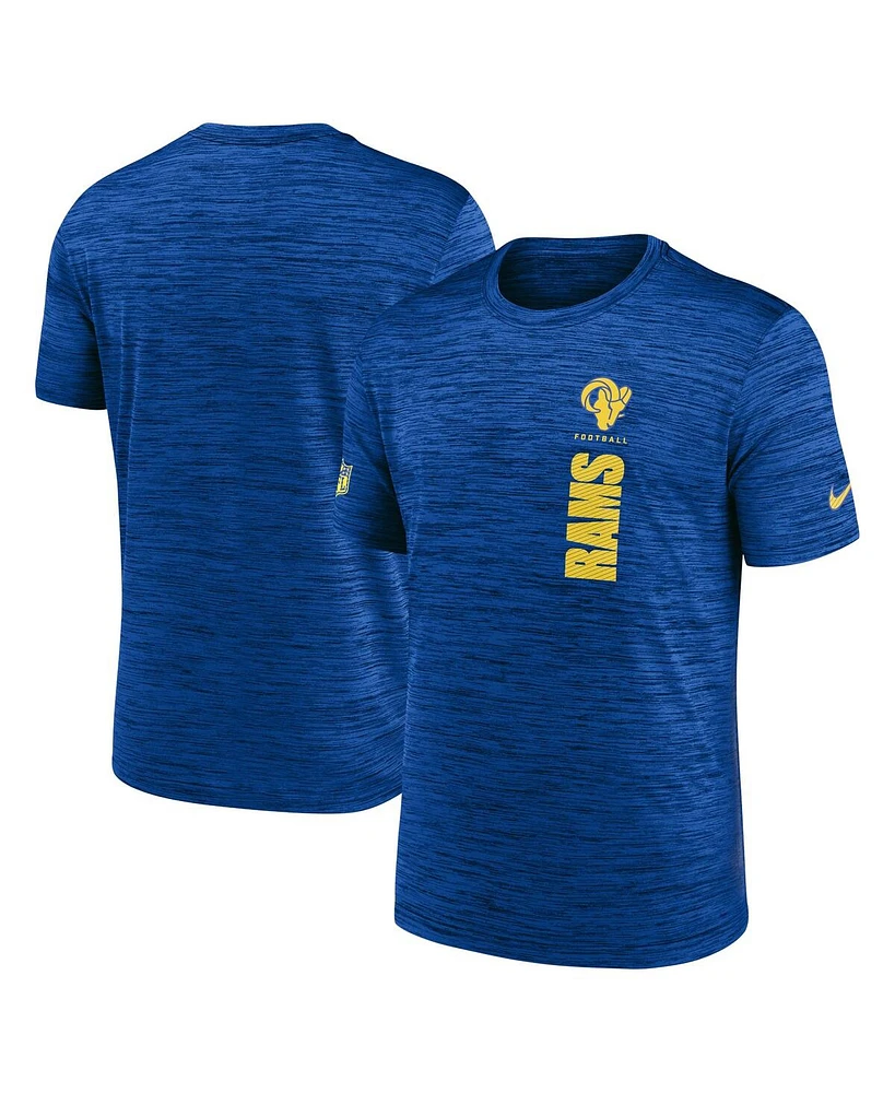 Nike Men's Royal Los Angeles Rams 2024 Sideline Velocity Performance T-Shirt