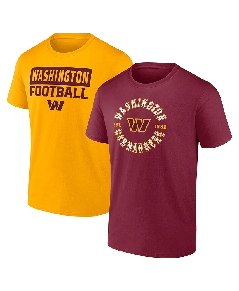 Fanatics Men's Washington Commanders Serve T-Shirt Combo Pack