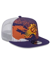 New Era Men's Purple Phoenix Suns Court Sport Speckle 9FIFTY Snapback Hat