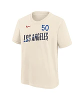 Nike Big Boys and Girls Mookie Betts Cream Los Angeles Dodgers 2024 City Connect Name Number T-Shirt