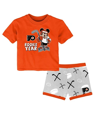 Outerstuff Toddler Philadelphia Flyers Disney Rookie Year T-Shirt Shorts Set