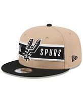 New Era Big Boys and Girls Tan/Black San Antonio Spurs 2024 Nba Draft 9FIFTY Snapback Hat