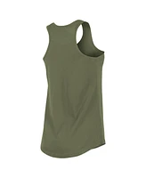 New Era Women's Olive Los Angeles Angels Armed Forces Day Tank Top