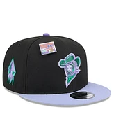 New Era Men's Black/Purple Sugar Land Space Cowboys Grape Big League Chew Flavor Pack 9FIFTY Snapback Hat