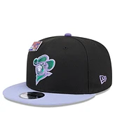 New Era Men's Black/Purple Sugar Land Space Cowboys Grape Big League Chew Flavor Pack 9FIFTY Snapback Hat