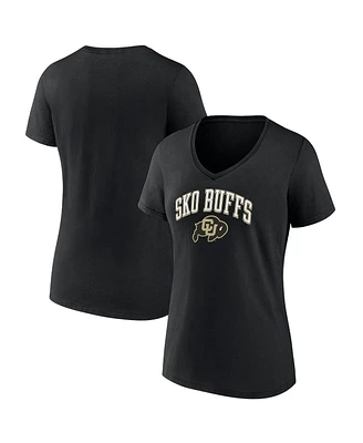 Fanatics Women's Black Colorado Buffaloes Sko Buffs V-Neck T-Shirt