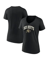 Fanatics Women's Black Colorado Buffaloes Sko Buffs V-Neck T-Shirt