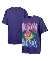 '47 Brand Women's Navy Boston Red Sox Flashing Lights Boyfriend T-Shirt