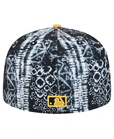 New Era Men's Black Pittsburgh Pirates Sands 59FIFTY Fitted Hat