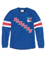 American Needle Men's Blue New York Rangers Sudbury Long Sleeve T-Shirt