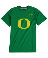 Nike Big Boys and Girls Green Oregon Ducks Cotton Logo T-Shirt