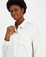 Tahari Asl Women's Satin Shirt