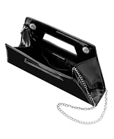 Nina Cut Out Handle Trapezoid Clutch