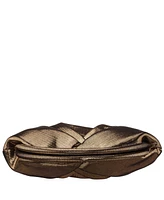 Nina Metallic Sheen Soft Pleated Clutch