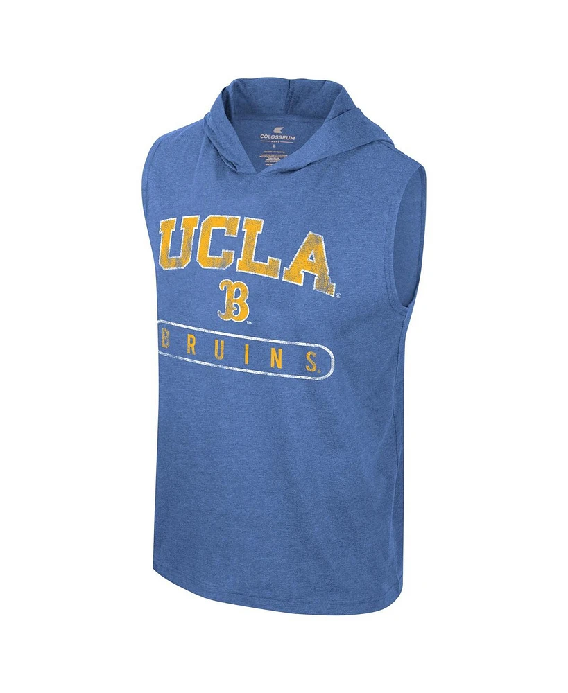 Colosseum Men's Blue Ucla Bruins Varsity Sleeveless Hoodie Tank Top