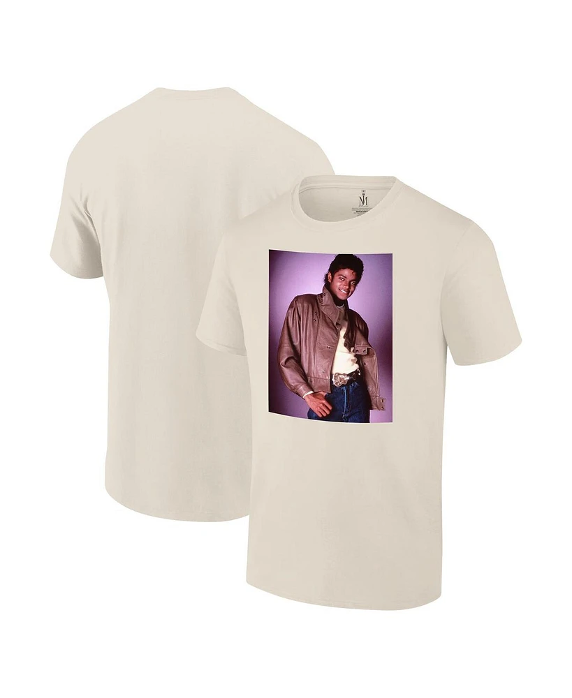 Ripple Junction Men's Natural Michael Jackson Billie Jean Portrait T-Shirt