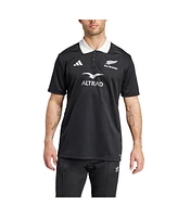 Adidas Men's Black New Zealand Rugby 2024/25 Aeroready Polo