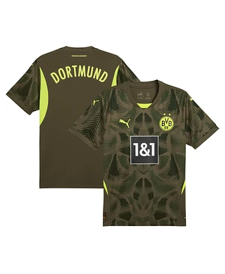 Puma Men's Olive Borussia Dortmund 2024/25 Replica Short Sleeve Goalkeeper Jersey