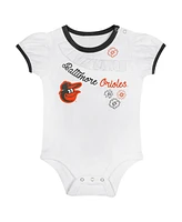 Outerstuff Newborn Baby Boys and Girls Baltimore Orioles Sweet Bodysuit Skirt Set