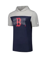 New Era Men's Navy Boston Red Sox Active Brushed Hoodie T-Shirt