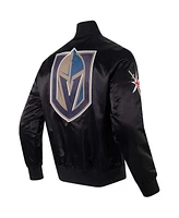 Pro Standard Men's Black Vegas Golden Knights Classic Satin Full-Snap Jacket