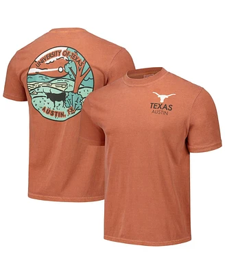 Image One Men's and Women's Burnt Orange Texas Longhorns Scenic Comfort Colors T-Shirt