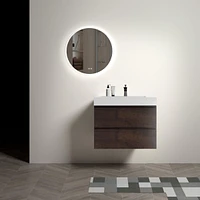 30" Rosewood Vanity: Modern Elegance, Ample Storage