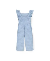 Hope & Henry Baby Girls Flutter Sleeve Jumpsuit