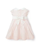 Hope & Henry Baby Girls Seersucker Peter Pan Collar Dress