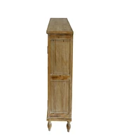 Streamdale Furniture 4-Door Accent Cabinet: Farmhouse Storage Credenza