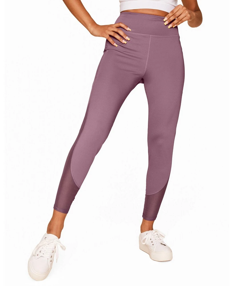 Adore Me Women's Ava Active Legging With Pockets And Mesh Details