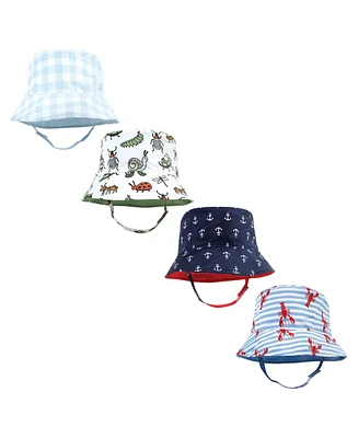 Hudson Baby Boys 4Pc Sun Protection Hat