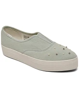 Keds Women's Point Denim Slip-On Platform Casual Sneakers from Finish Line