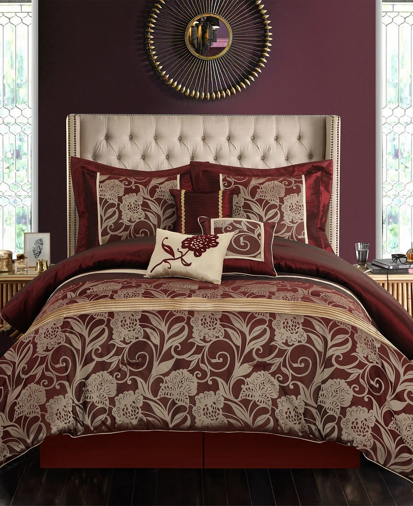 Stratford Park Mollybee Jacquard 7-Pc. Comforter Set