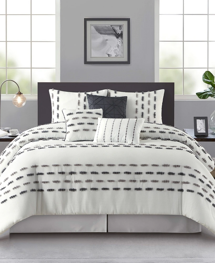 Stratford Park Crocus Stripe 7-Pc. Comforter Set