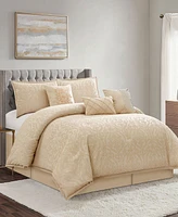 Stratford Park Velveeta Damask 7-Pc. Comforter Set