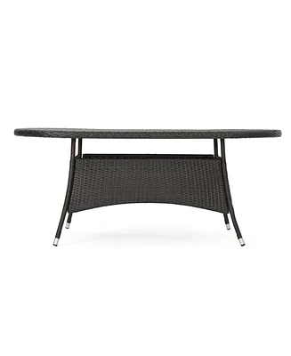 Streamdale Furniture Ramsey Outdoor Oval Wicker Dining Table