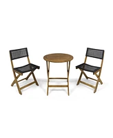 Charming Woven Bistro Set: Enhance Your Home Decor