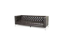 Streamdale Furniture Diamond-Stitched 3-Seater Sofa With T-Shaped Iron Legs