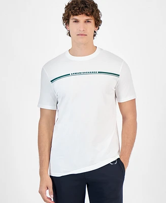 A|X Armani Exchange Men's Short Sleeve Crewneck Logo Graphic T-Shirt, Created for Macy's