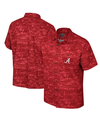 Colosseum Men's Crimson Alabama Tide Ozark Button-Up Shirt