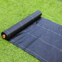 Simplie Fun 4FT x 250FT Weed Barrier Fabric, Dual-Layer for Gardens