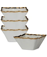 Certified International Regency Square Snack Bowls, Set of 4